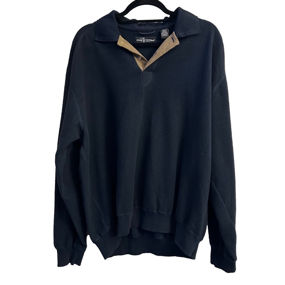 Page & Tuttle Pullover Fleece Golf Sweater/Mens/Medium